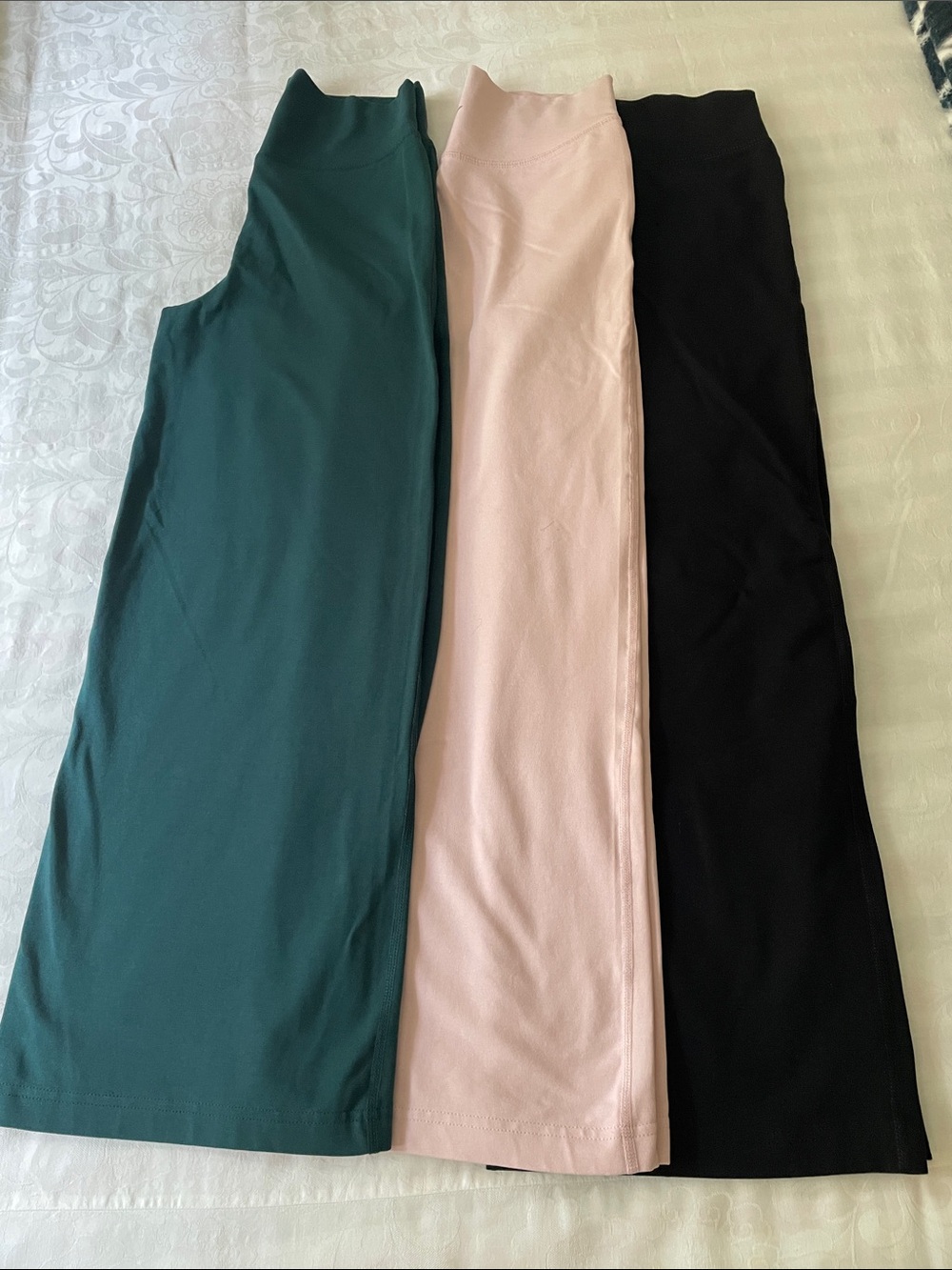 Bundle of High-Waisted PowerChill Cross-Over, Wide-Leg Leggings, Girl 10-12